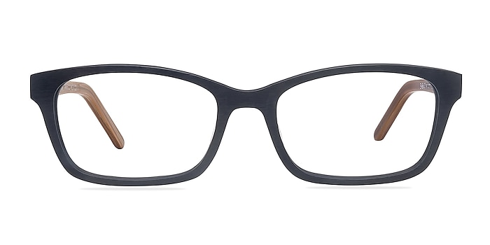 Mesquite Black Yellow Acetate Eyeglass Frames from EyeBuyDirect
