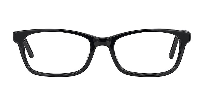 Mesquite Black Plastic Eyeglass Frames from EyeBuyDirect