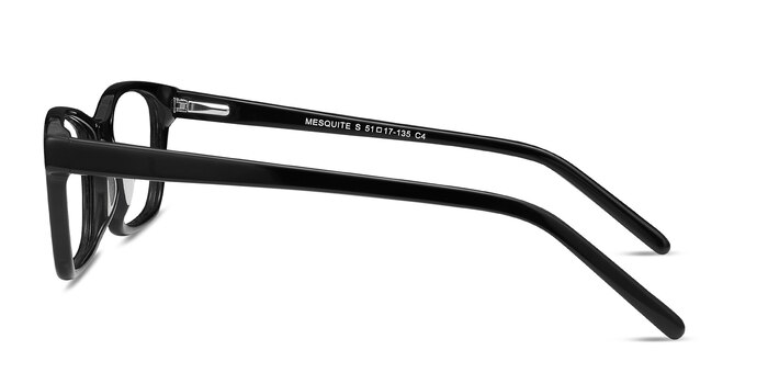 Mesquite Black Plastic Eyeglass Frames from EyeBuyDirect