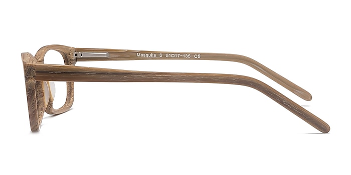 Mesquite Brown Striped Acétate Montures de lunettes de vue d'EyeBuyDirect