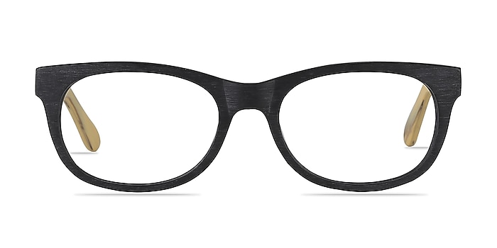 Panama Noir Acétate Montures de lunettes de vue d'EyeBuyDirect
