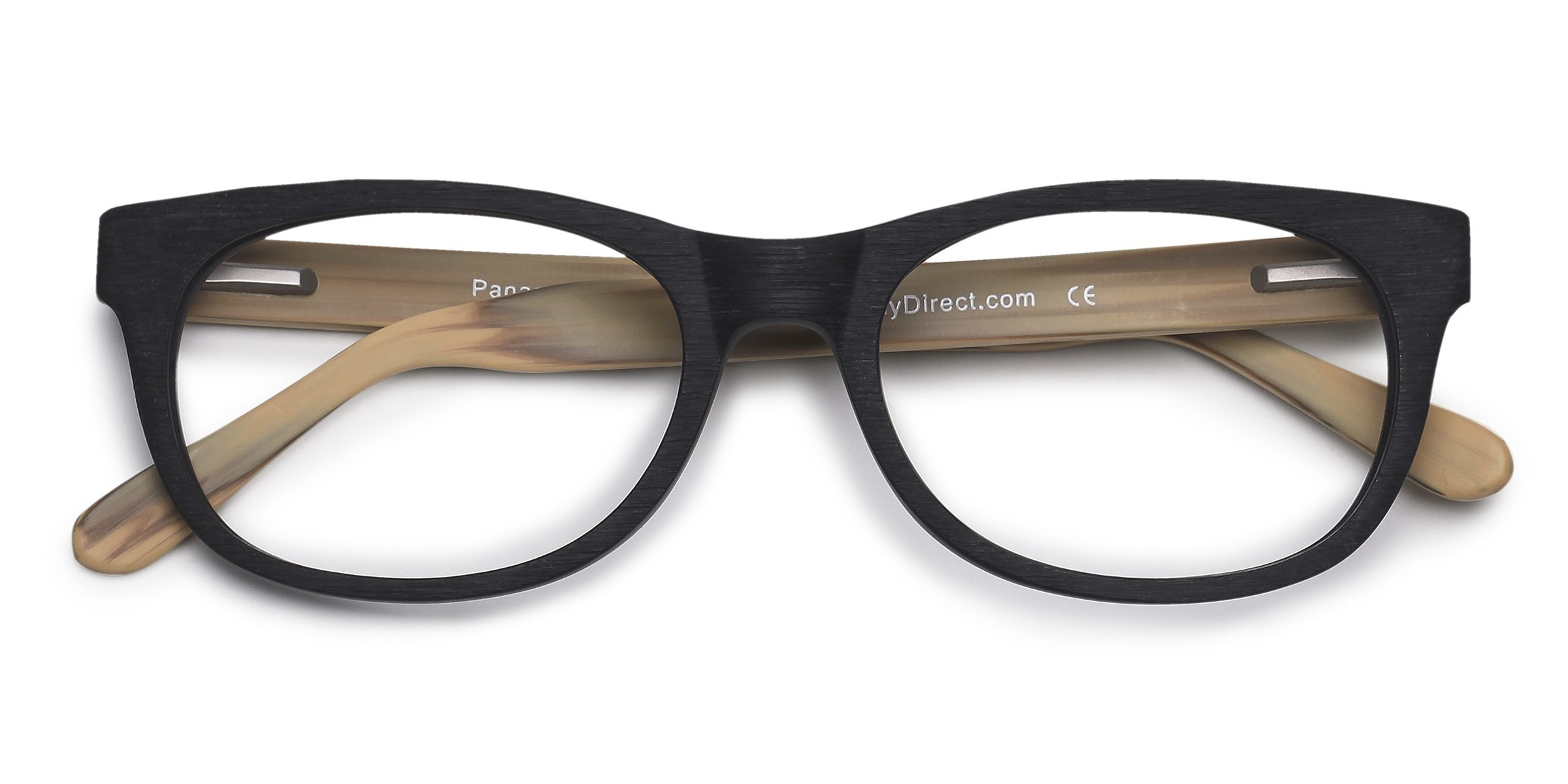 Unisex s rectangle Black Acetate Prescription eyeglasses - Eyebuydirect s Panama 133$