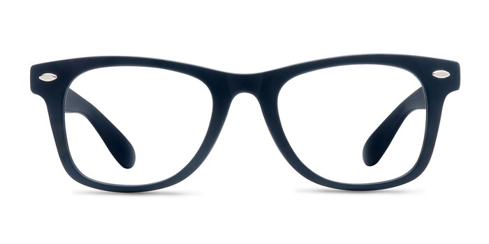Atlee Matte navy Plastic Eyeglass Frames from EyeBuyDirect