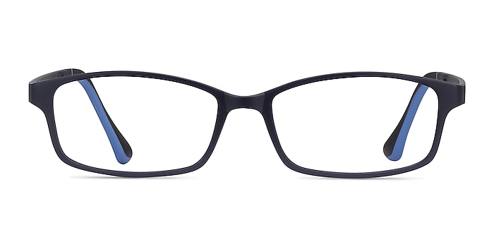 Broad Bleu marine  Plastique Montures de lunettes de vue d'EyeBuyDirect