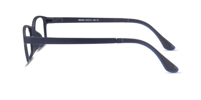 Broad Bleu marine  Plastique Montures de lunettes de vue d'EyeBuyDirect