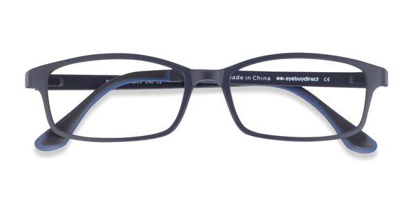 Broad prescription eyeglasses (Navy)