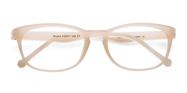 Drums prescription eyeglasses (Frosted White)