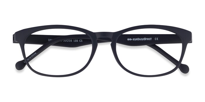 Drums Oval Navy Full Rim Eyeglasses Eyebuydirect