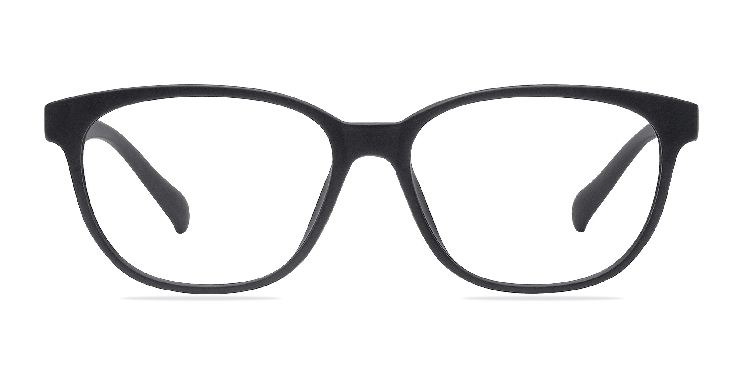 Moody Rectangle Matte Black Full Rim Eyeglasses Eyebuydirect