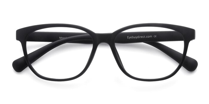 Matte Black Moody -  Lightweight Plastic Eyeglasses