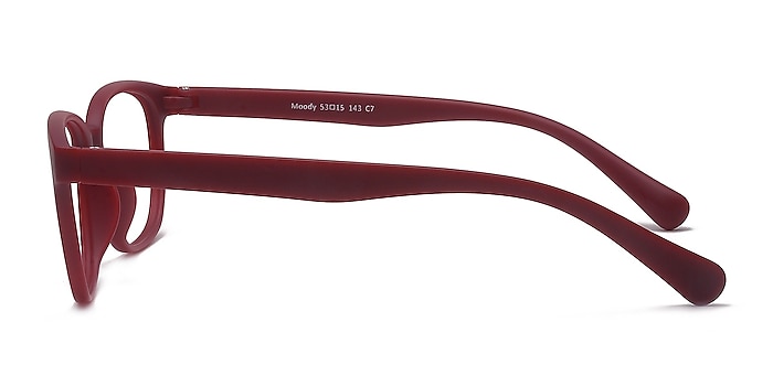 Moody Matte Red Plastic Eyeglass Frames from EyeBuyDirect