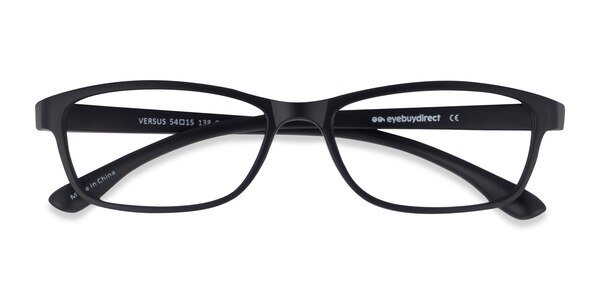 Versus prescription eyeglasses (Matte Black) - 15717 - Eyeglasses These matte black eyeglasses are timeless and stea sku 15717
