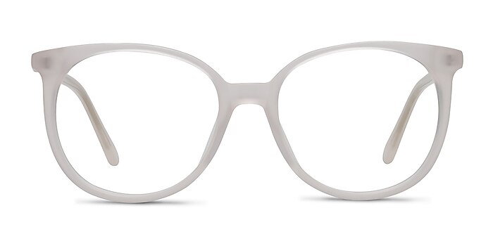 Bardot White Acetate Eyeglass Frames from EyeBuyDirect