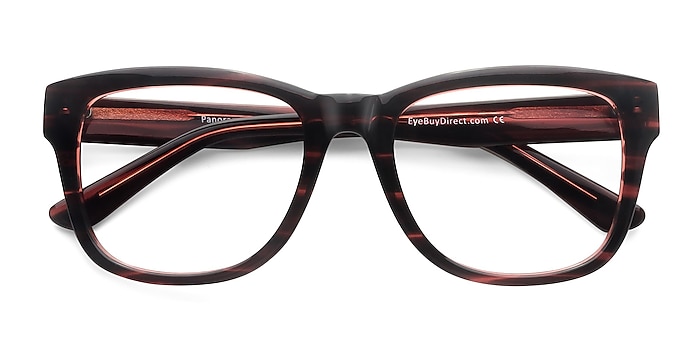 Dark Red Panoram -  Fashion Acetate Eyeglasses