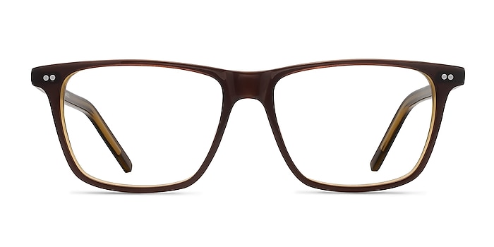 Default Brown Acetate Eyeglass Frames from EyeBuyDirect