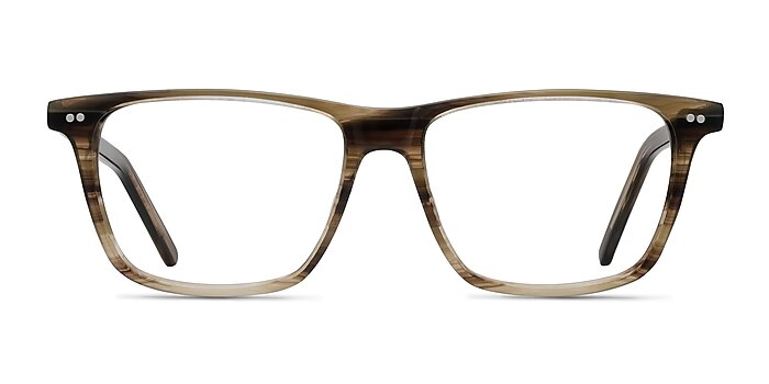 Default Striped Acetate Eyeglass Frames from EyeBuyDirect