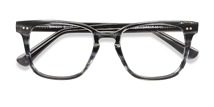  Gray Striped  Samson -  Acetate Eyeglasses
