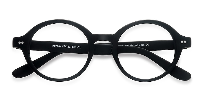 Matte Black Aprem -  Vintage Acetate Eyeglasses