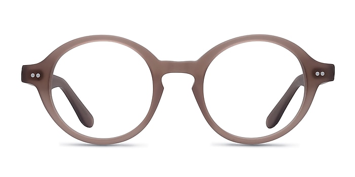 Aprem Matte Brown Acetate Eyeglass Frames from EyeBuyDirect