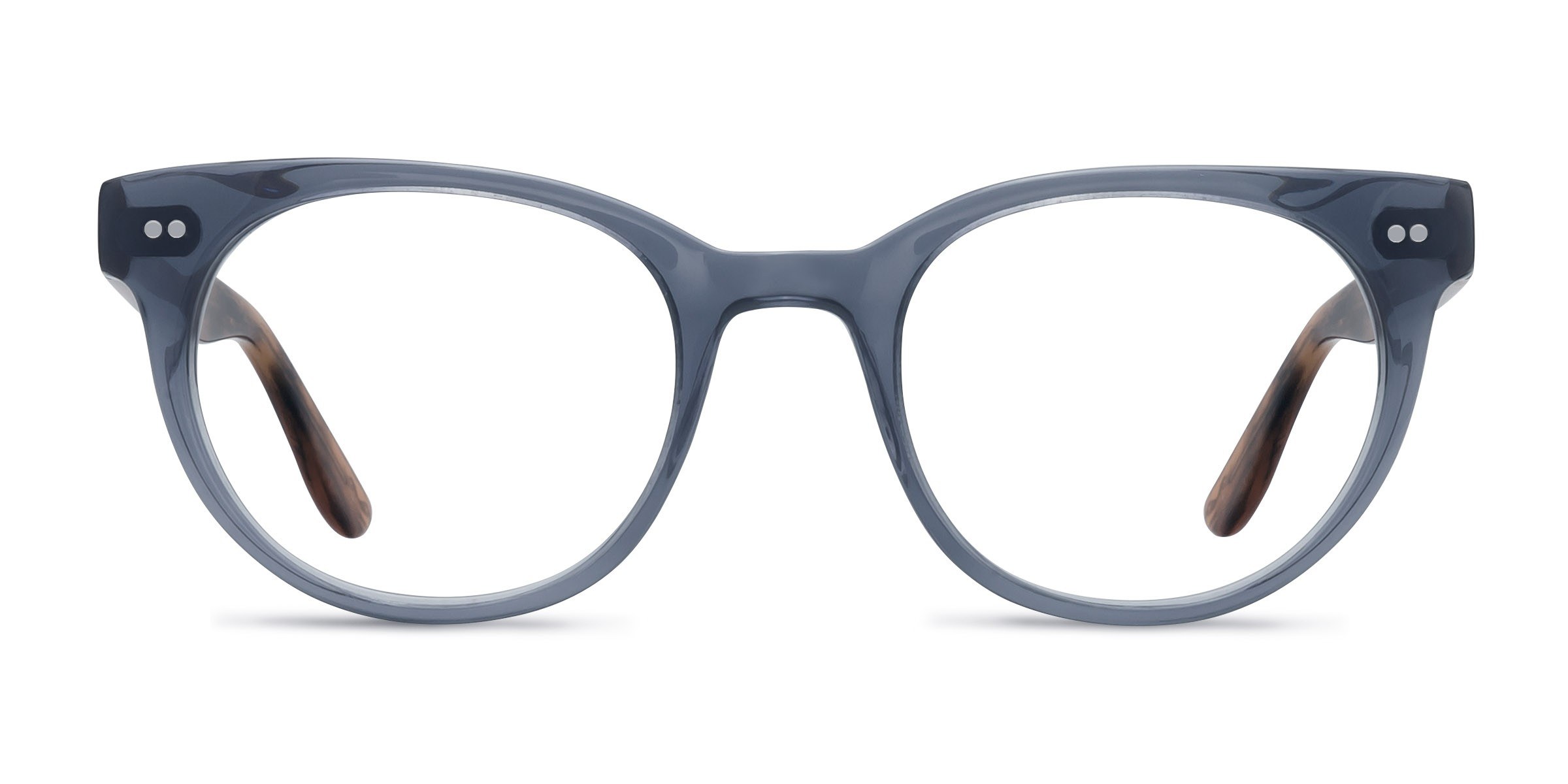 Daybreak Round Gray Glasses for Women | Eyebuydirect