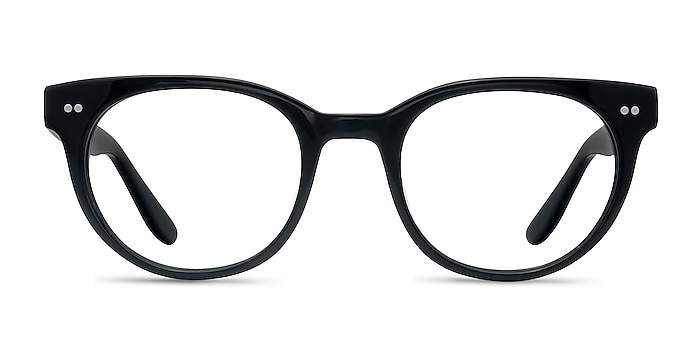 Daybreak Black Acetate Eyeglass Frames from EyeBuyDirect