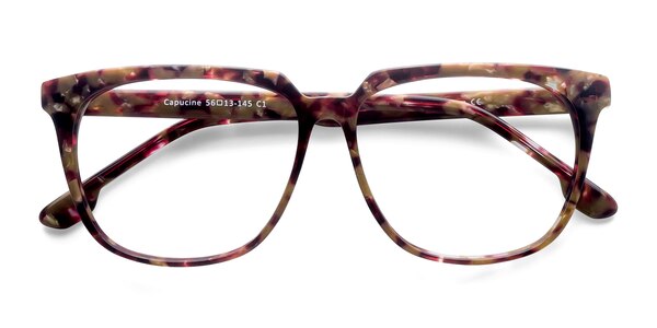 Capucine prescription eyeglasses (Red Floral)