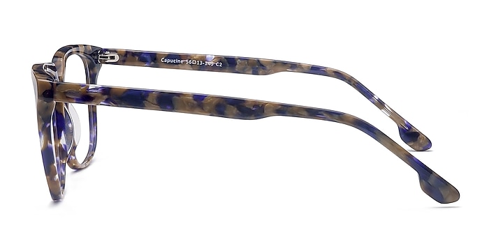 Capucine Blue Floral Acétate Montures de lunettes de vue d'EyeBuyDirect
