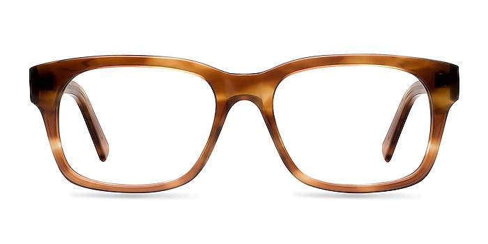 Lynch Brown Acetate Eyeglass Frames from EyeBuyDirect