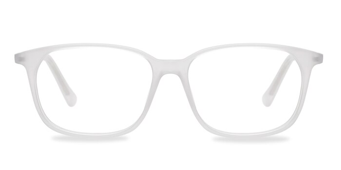 The Bay Clear White Acetate Eyeglass Frames from EyeBuyDirect