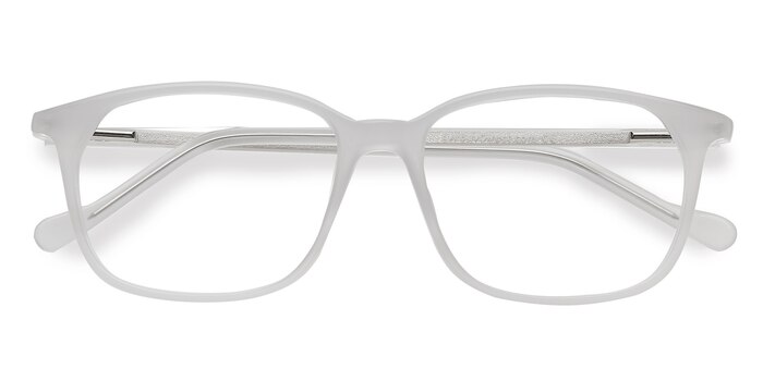 Clear White The Bay -  Acetate Eyeglasses