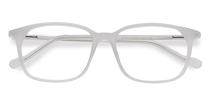 Clear White The Bay -  Acetate Eyeglasses
