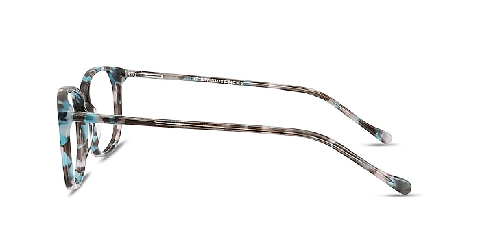 The Bay Blue Floral Acetate Eyeglass Frames from EyeBuyDirect