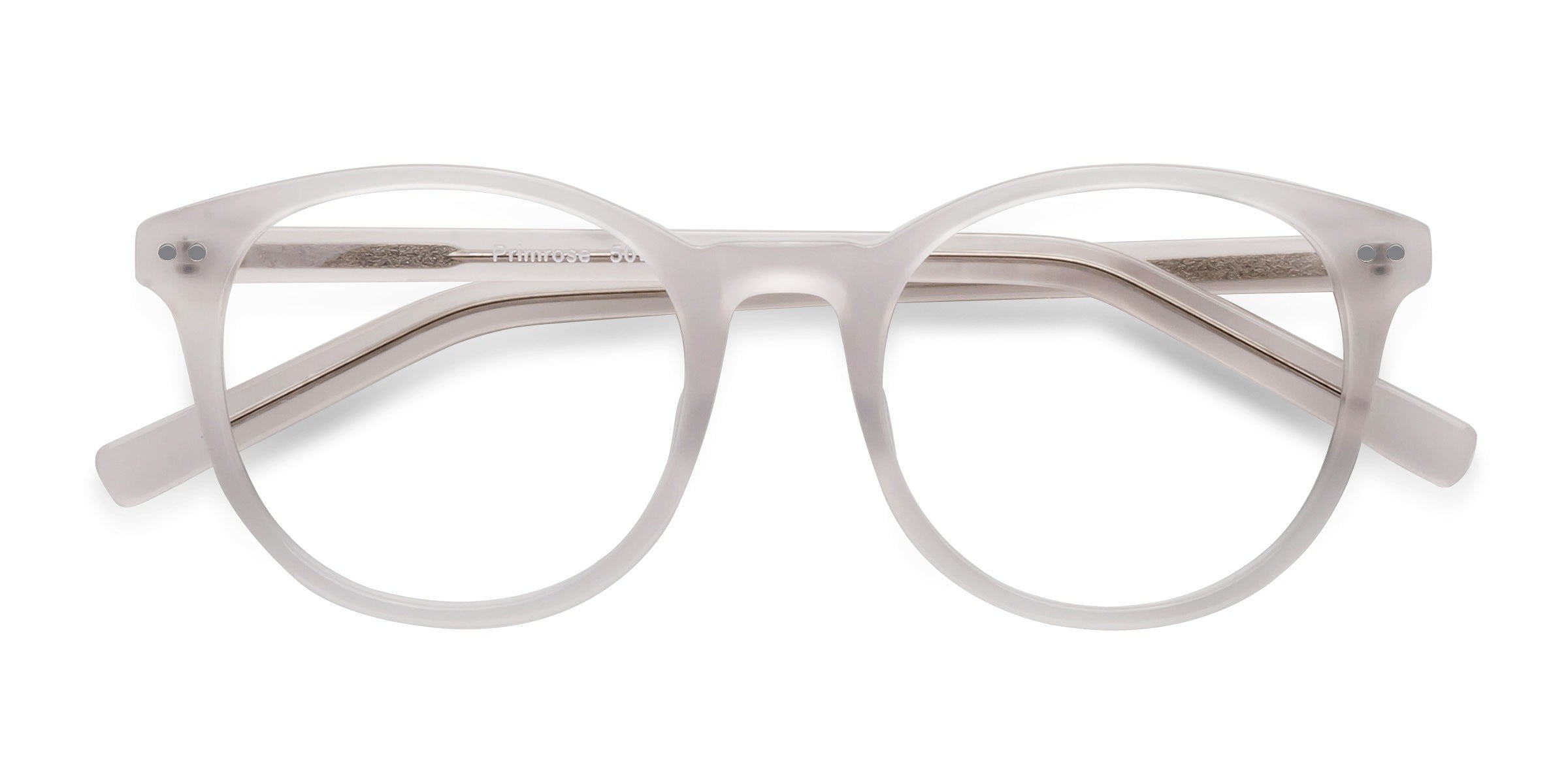 White store round glasses