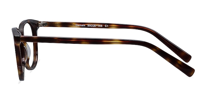 Demain Dark Tortoise Acetate Eyeglass Frames from EyeBuyDirect