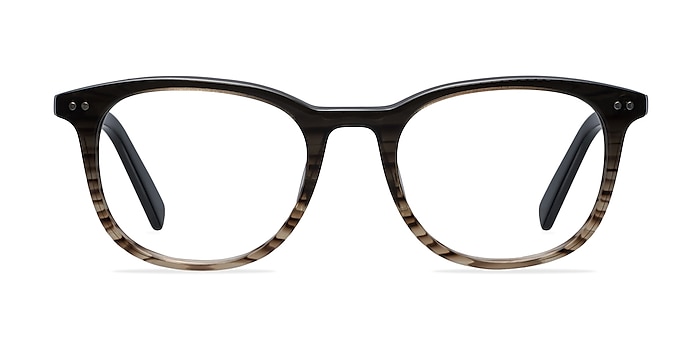 Demain  Gray Brown  Acetate Eyeglass Frames from EyeBuyDirect