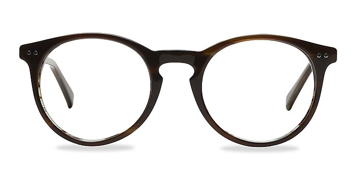 Neptune Brown Acetate Eyeglass Frames from EyeBuyDirect
