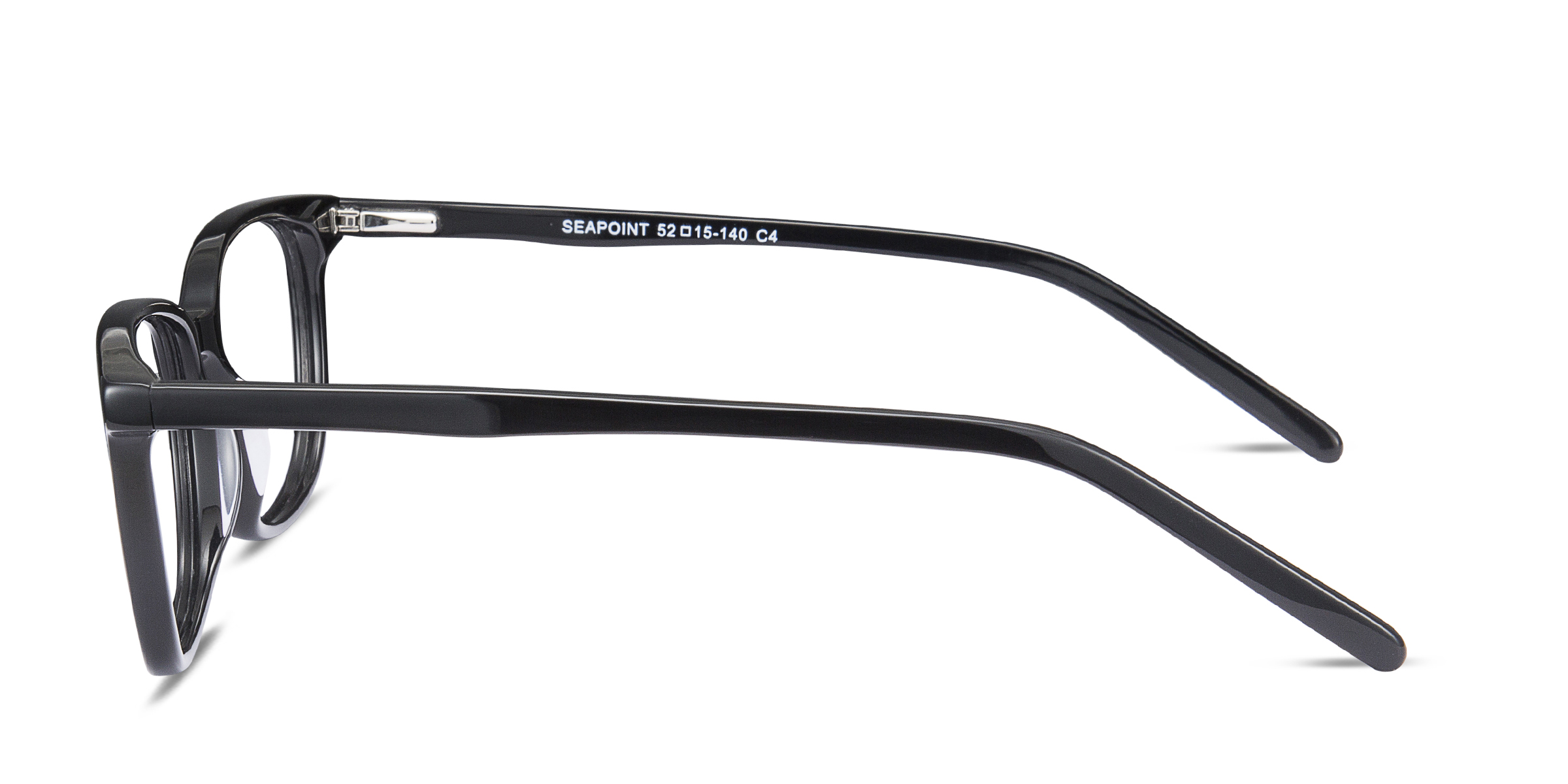 Seapoint Rectangle Black Full Rim Eyeglasses | Eyebuydirect