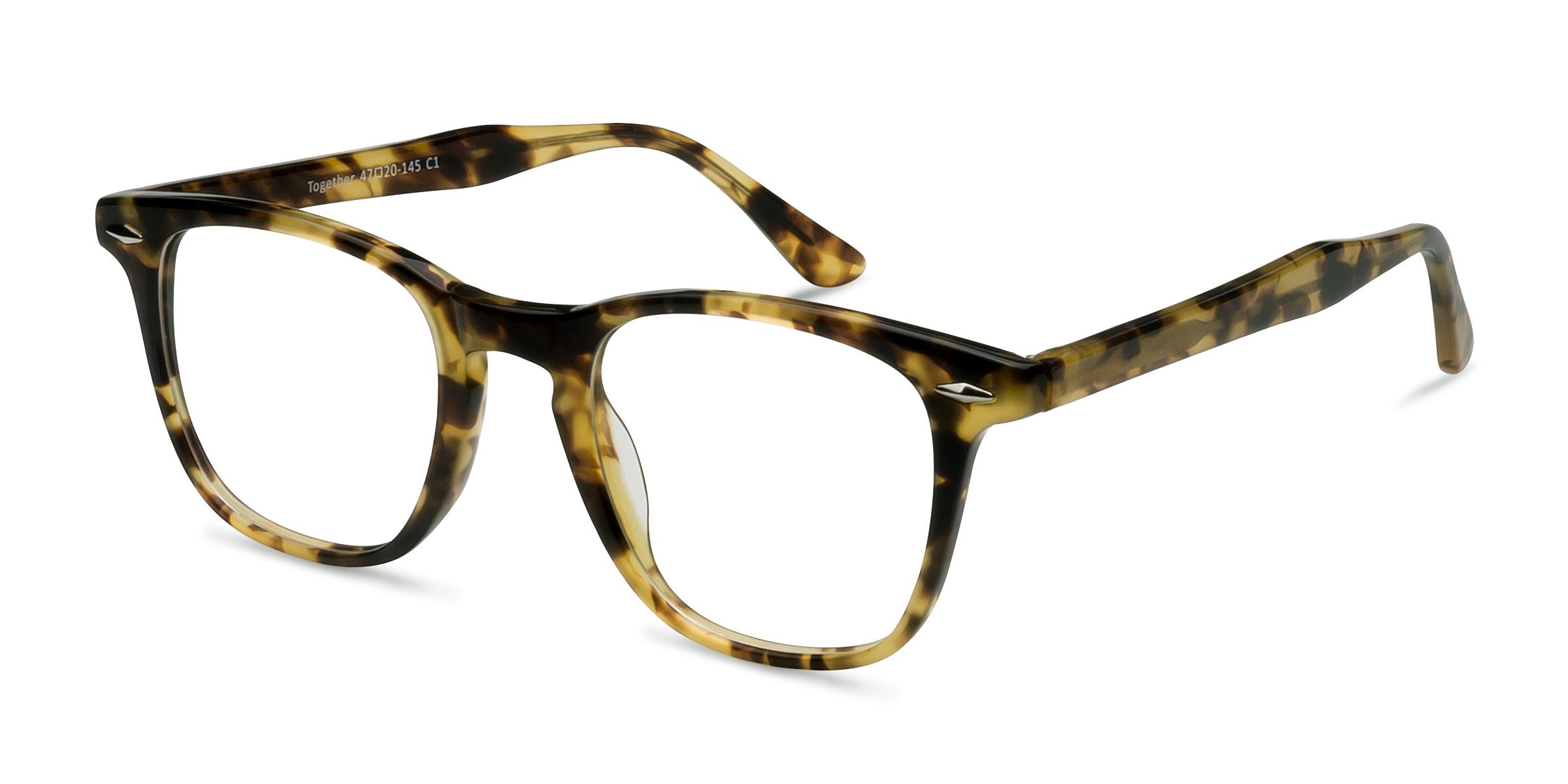 Together Square Tortoise Full Rim Eyeglasses Eyebuydirect Canada