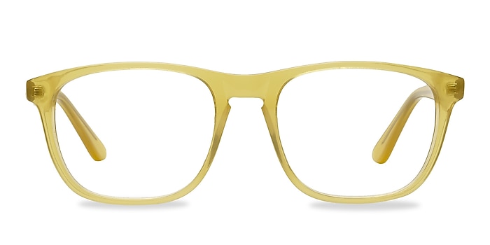 Damien Jaune Acétate Montures de lunettes de vue d'EyeBuyDirect