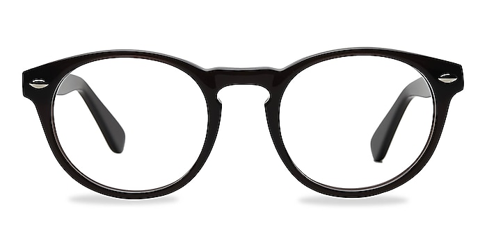 The Loop Dark Gray Acetate Eyeglass Frames from EyeBuyDirect