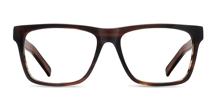 Pioneer Brown Acetate Eyeglass Frames from EyeBuyDirect