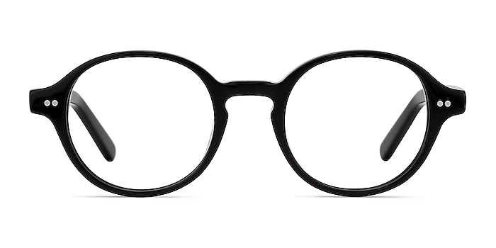 Homer Black Acetate Eyeglass Frames from EyeBuyDirect
