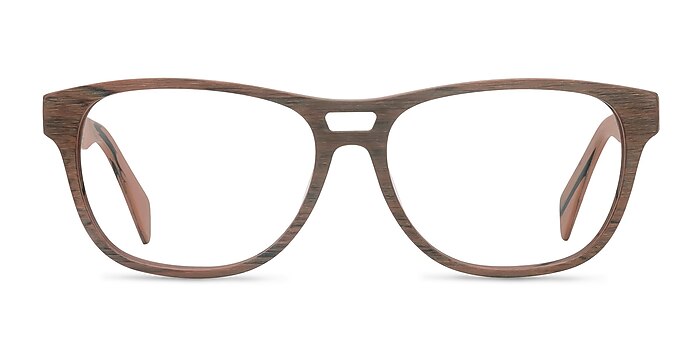 Leon Matte Brown Eyeglass Frames from EyeBuyDirect