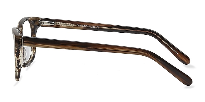 Edit Brown Striped Acetate Eyeglass Frames from EyeBuyDirect