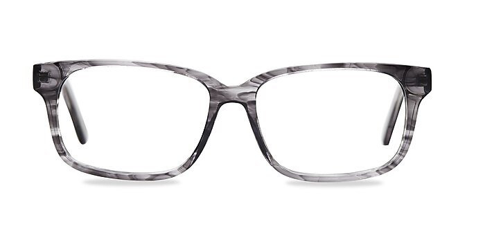 Edit Clear Gray Acétate Montures de lunettes de vue d'EyeBuyDirect