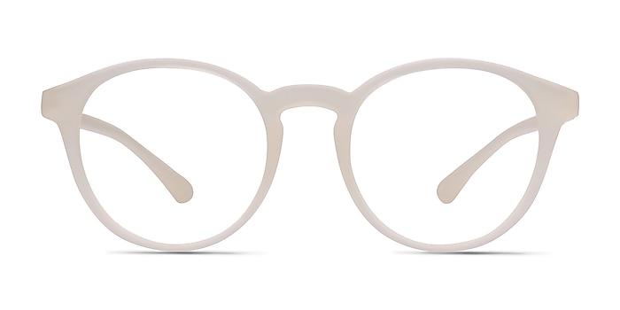 Bright Side Clear White Plastic Eyeglass Frames from EyeBuyDirect