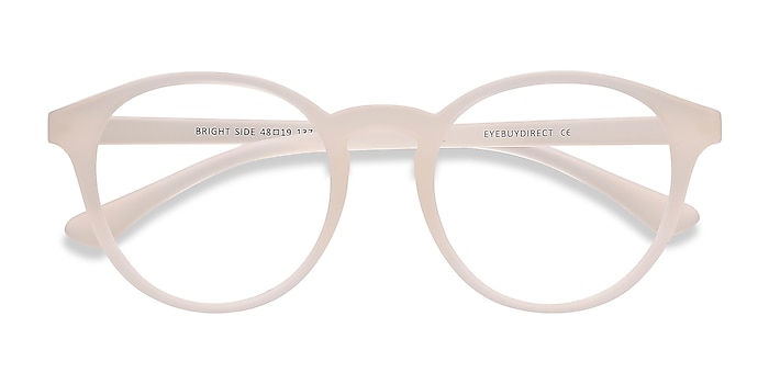 Clear White Bright Side -  Classic Plastic Eyeglasses