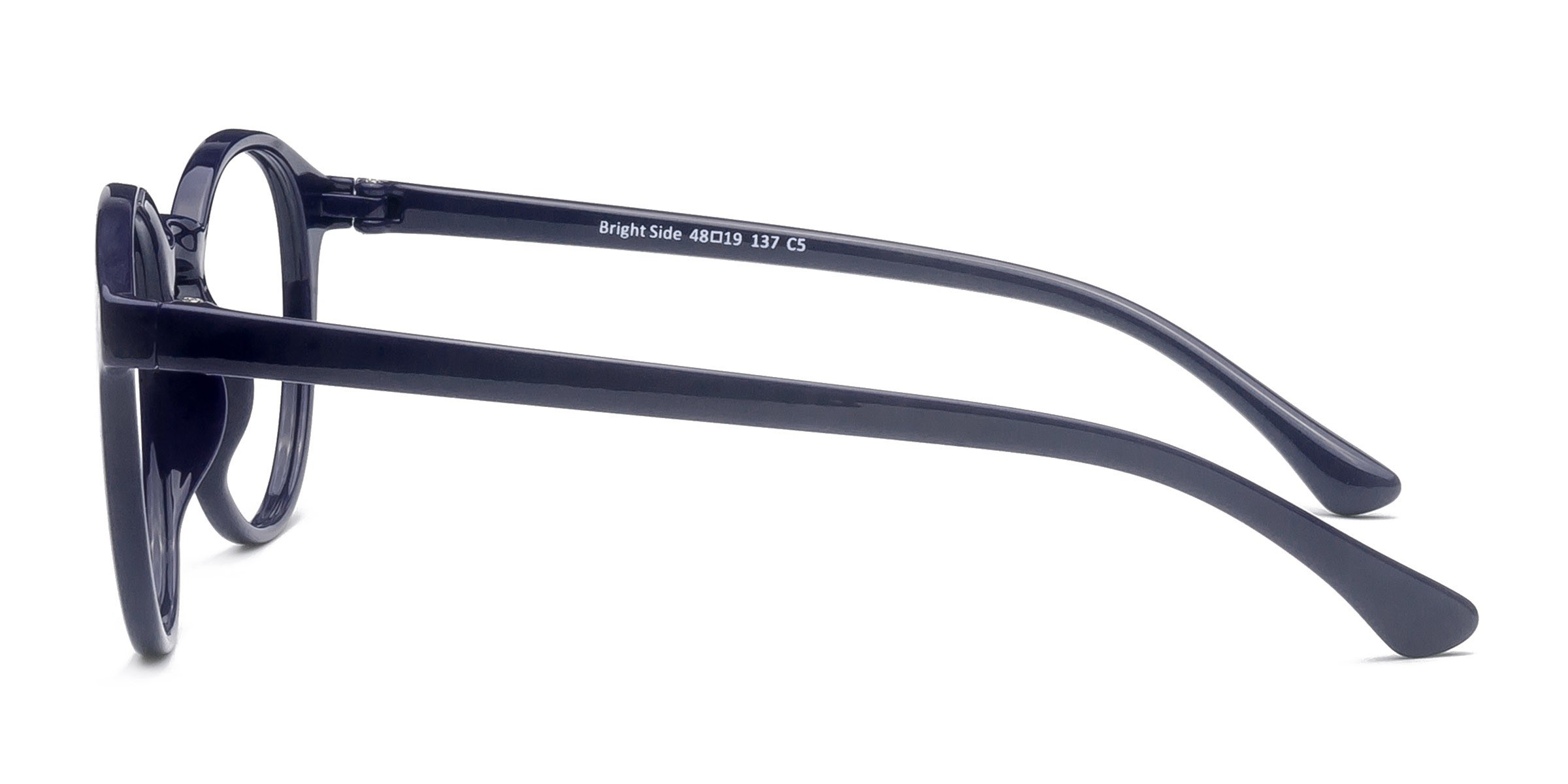 Bright Side Round Navy Full Rim Eyeglasses Eyebuydirect Canada