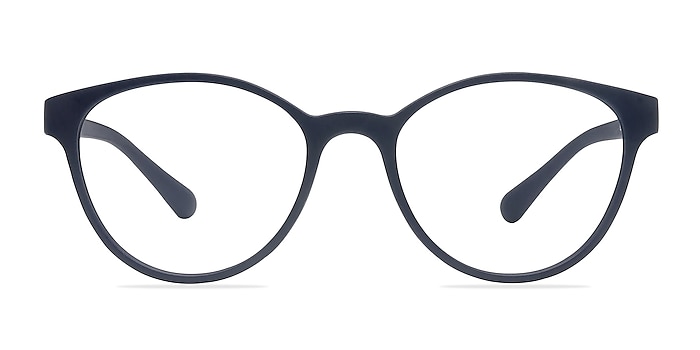 Palette Matte Navy Plastic Eyeglass Frames from EyeBuyDirect