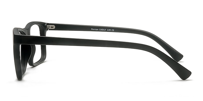 Persian Matte Black Plastic Eyeglass Frames from EyeBuyDirect